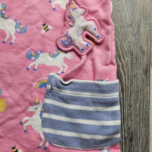 Jojo Maman Bebe Dress Unicorn Pink Size 12-18 Months - Picture 5 of 7